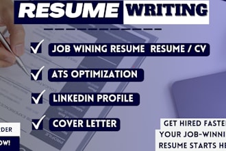 provide job winning resume, CV writing and ats resume writing services