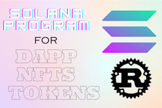 develop secure smart contract , program on solana blockchain