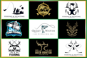do vintage mountains outdoors hunting camping adventure fishing logo