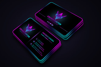 design digital business card, visiting card for your brand identity