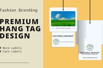 design premium hang tags and clothing labels