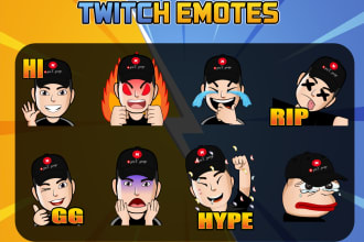 create custom twitch emotes, twitch badges, twitch sub badges, discord emoji