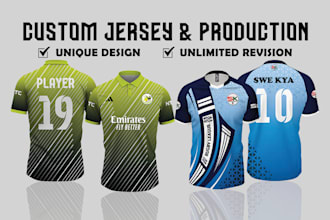 design sublimation custom football jersey, soccer, e sports jersey