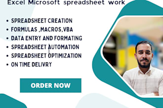 deliver high quality excel work tailored to your needs