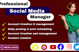 be your monthly social media manager