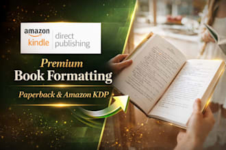 do book formatting, typesetting, book interior design, paperback and amazon KDP