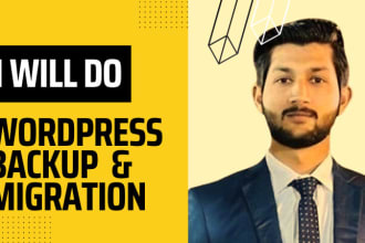 backup and migrate your wordpress website to new domain