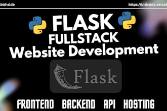 develop dynamic web app or rest API using python flask
