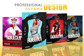 design you an attractive event, club party flyer poster