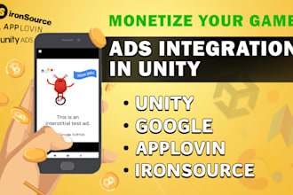 do admob ads facebook ads and unity ads integration in your game