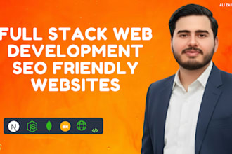be full stack web developer, website development, backend front end developer