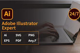 do adobe illustrator work, vector tracing, redraw logo, and illustration