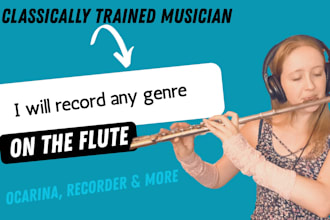 record flute, folk flute, recorder, or ocarina for your track