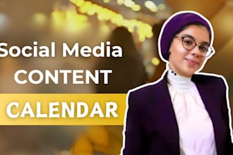 be your social media content calendar in eng, arb, fr