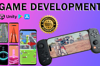 develop mobile game in unity 3d 2d for android ios included ads and iap