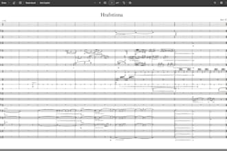 transcribe and create sheet music