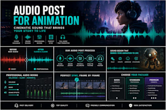 do audio post production for animation and short films
