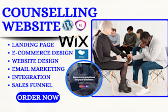 develop build counselling website design therapy wellness counselling website