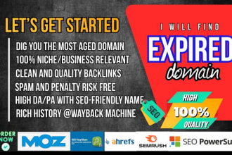 do premium domain research with high da and traffic