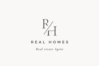 do luxury modern minimalist monogram and text initial letter logo design