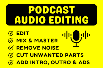 do audio editing, podcast audio editing, interview audio