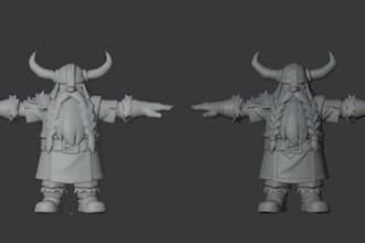 fix, retopology, uv unwrap your game character and assets