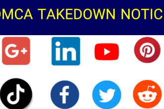 report the leaked content of youtube,fb,tiktok,insta,reddit under dmca