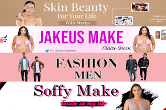 create a social media banner and logo