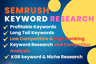 do semrush keyword research report for better SEO ranking of your website