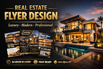 design luxury real estate flyers that sell properties fast