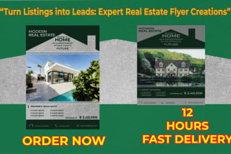 design eye catching real estate flyers