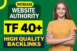 increase url trust flow tf 40 plus with quality seo backlinks
