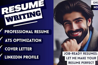 edit, write and upgrade CV, resume, cover letter and linkedin