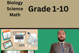 be online biology, science and math tutor for your kids