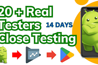 provide 20 plus testers for google play app close testing