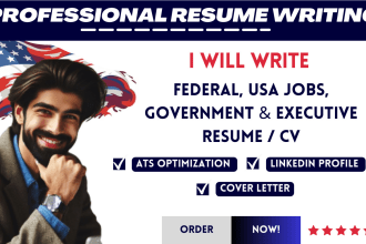 write federal resume, usajobs resume, government resume and executive resume