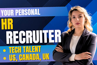 be your HR recruiter for top tech talent in USA, canada and UK