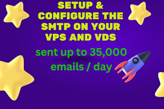 setup and configure the SMTP on your vps and vds