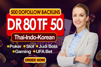 make korea ,cambodia, thailand, indonesia, singapore SEO backlinks link building