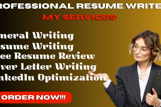 create accounting, banking, sales, and finance resumes and cover letters