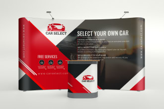 design attractive trade show booth backdrops and pop up banners