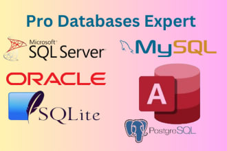 design database, erd, sql queries, mysql, oracle, sqlite, sql server tasks