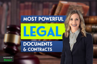 draft powerful legal contracts, agreements and nda