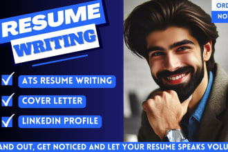do professional ats resume writing, CV, cover letter and linkedin optimization
