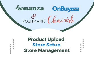 upload products to bonanza, chairish, onbuy and poshmark