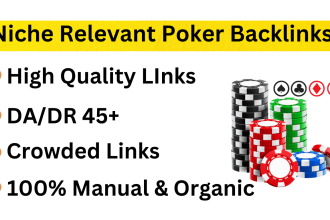 niche high da backlinks 60 to 80 korean thai indonesian poker slot site