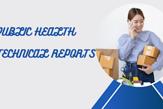 write articles and technical reports in public health