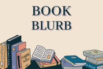 write professional book blurb