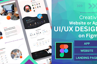 design creative landing page and logo design for your website