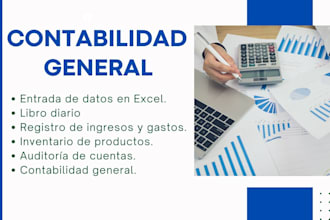 trabajo de contabilidad, conciliación bancaria, inventario